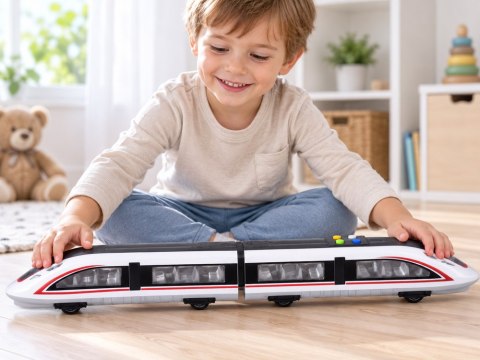 JOKOMISIADA Magnetyczny Pociąg 57 cm Napęd Frykcyjny Dźwięk Światło ZA6387