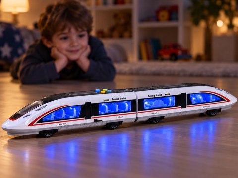 JOKOMISIADA Magnetyczny Pociąg 57 cm Napęd Frykcyjny Dźwięk Światło ZA6387