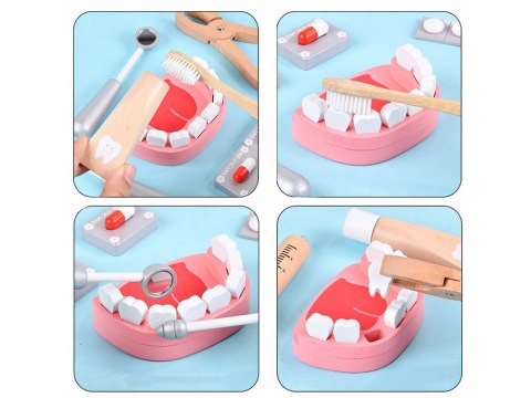 JOKOMISIADA Zestaw MAŁY DENTYSTA drewniany akcesoria ZA4718