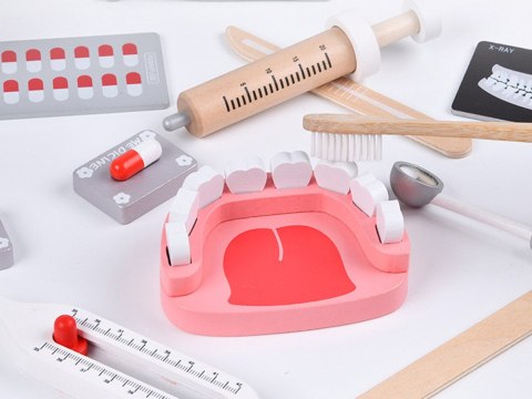 JOKOMISIADA Zestaw MAŁY DENTYSTA drewniany akcesoria ZA4718