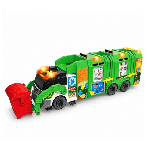 LEAN Toys Duża Interaktywna Śmieciarka Kosze Segregacja Odpadów Światła Dźwięk 52cm