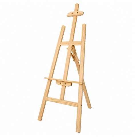 LEAN Toys Duża Sztaluga Malarska z Litego Drewna Drewniana Trójnożna 150 CM