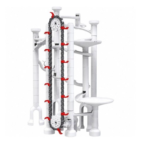 LEAN Toys Klocki Konstrukcyjne Kosmiczny Tor Dla Kulek Tunele Transparent 3D 153 el.