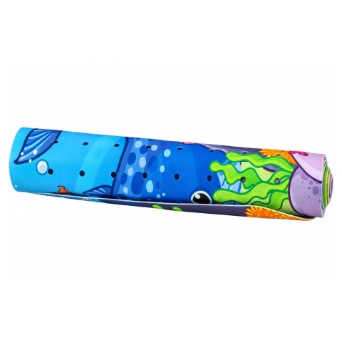 LEAN Toys Mata Antypoślizgowa Do Wanny Podwodny Świat Przyssawki 100x40 cm