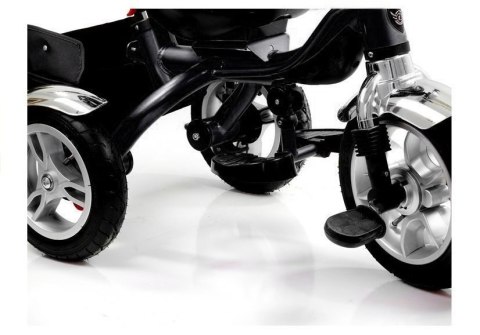 LEAN Toys Rower Trójkołowy PRO500 Czerwony - CZARNA RAMA