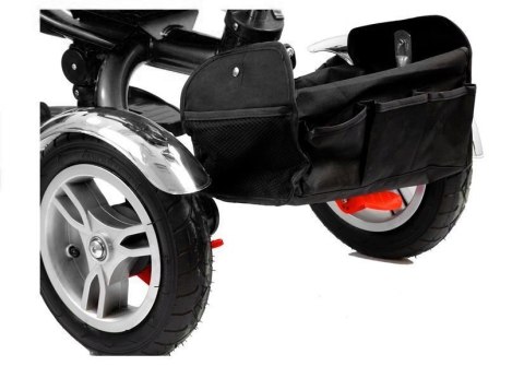 LEAN Toys Rower Trójkołowy PRO500 Czerwony - CZARNA RAMA