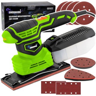 LEAN Toys SZLIFIERKA MIMOŚRODOWA OSCYLACYJNA ELEKTRYCZNA Z REGULACJĄ 3w1 145W