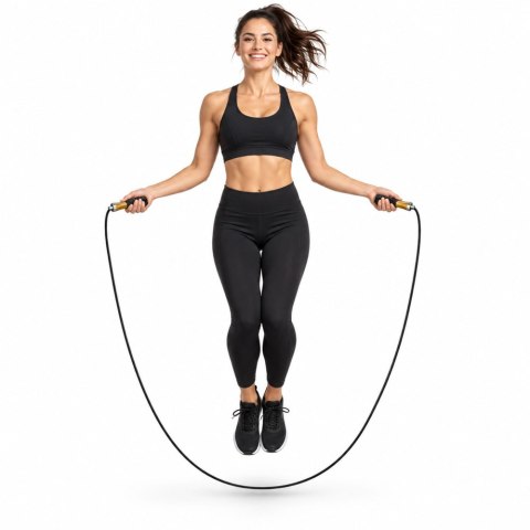 LEAN Toys Skakanka Treningowa Sportowa Metalowe Uchwyty Łożyska Regulowana 3M