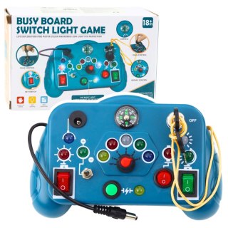 LEAN Toys Zabawka Sensoryczna Interaktywna Pad 13 Aktywności Niebieski