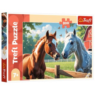 Trefl Puzzle Puzzle - 200 - Konie na polanie - Trefl 13328