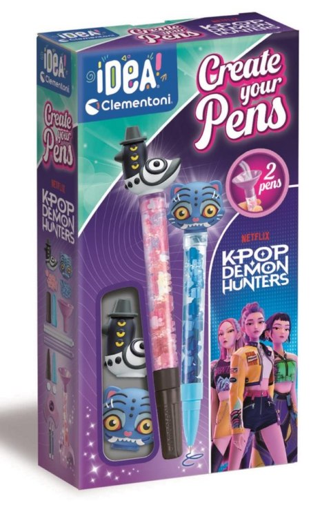 Clementoni Idea Art Mini Fabryka Długopisów K-popowe Łowczynie Demonów Derpy i Sussie Clementoni 18479