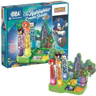 Clementoni Idea Art Zestaw Fabryka Markerów Zakreślaczy 4 sztuki Sonic Clementoni 18424