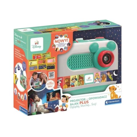 Clementoni Projektor Opowiadacz Bajek Disney PLUS Język Polski Clementoni 50455