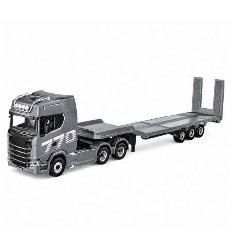 HUINA Ciężarówka Scania 770S Z Naczepą Zdalnie Sterowana RC Huina Srebrna 1:18