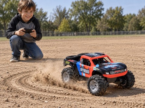 JOKOMISIADA Auto terenowe zdalnie sterowane 4x4 Amfibia jazda po wodzie i lądzie RC0778