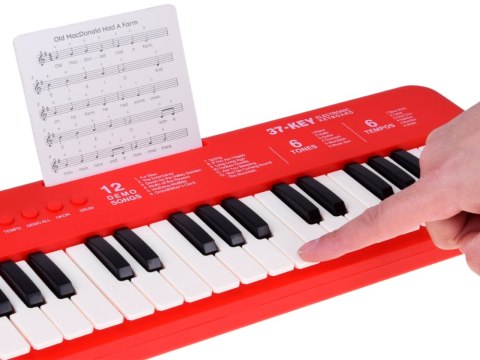 JOKOMISIADA Keyboard interaktywne organy dla dzieci 37-klawiszy + mikrofon IN0190
