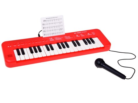 JOKOMISIADA Keyboard interaktywne organy dla dzieci 37-klawiszy + mikrofon IN0190