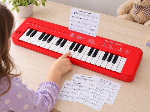 JOKOMISIADA Keyboard interaktywne organy dla dzieci 37-klawiszy + mikrofon IN0190