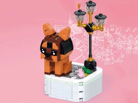JOKOMISIADA Klocki techniczne Seria: pieski na podstawce Bullmastiff 199ele ZA6620 G