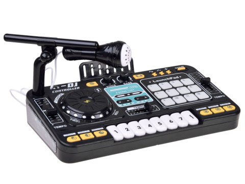 JOKOMISIADA Kontroler MIXER DJ Podświetlana konsola dla dzieci + mikrofon ZA6303