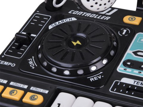 JOKOMISIADA Kontroler MIXER DJ Podświetlana konsola dla dzieci + mikrofon ZA6303