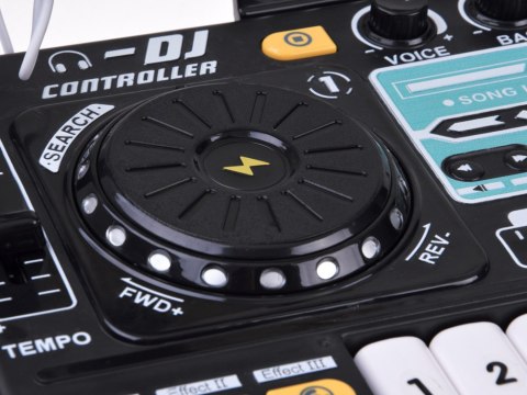 JOKOMISIADA Kontroler MIXER DJ Podświetlana konsola dla dzieci + mikrofon ZA6303