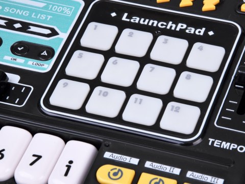 JOKOMISIADA Kontroler MIXER DJ Podświetlana konsola dla dzieci + mikrofon ZA6303
