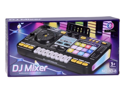JOKOMISIADA Kontroler MIXER DJ Podświetlana konsola dla dzieci + mikrofon ZA6303