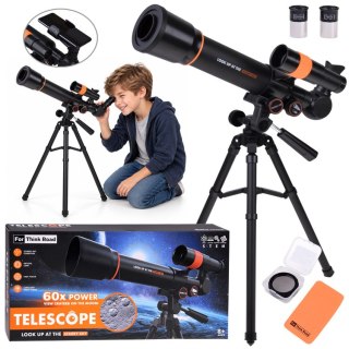 JOKOMISIADA Teleskop astronomiczny dla dzieci + metalowy statyw 18x 60x LUNETA ZA6300