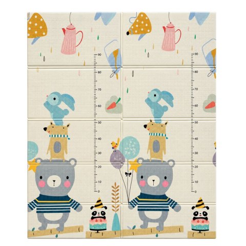 LEAN Toys Mata Edukacyjna Do Raczkowania Piankowa Składana Dwustronna Droga 180x200cm