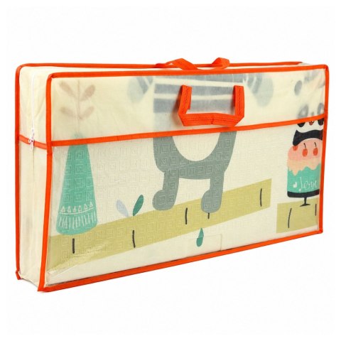 LEAN Toys Mata Edukacyjna Do Raczkowania Piankowa Składana Dwustronna Pandy 180x150cm