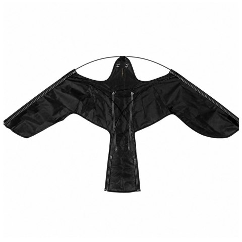 LEAN Toys Odstraszacz Ptaków Latawiec Drapieżnik Jastrząb Czarny 120 cm Maszt 4M