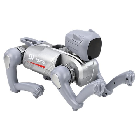 LEAN Toys Pies Robot AI Zdalnie Sterowany RC Bluetooth Aplikacja Programowany Srebrny
