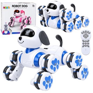 LEAN Toys Pies Robot Zdalnie Sterowany RC 8 Kół Drift 360° Akrobacje Niebieski