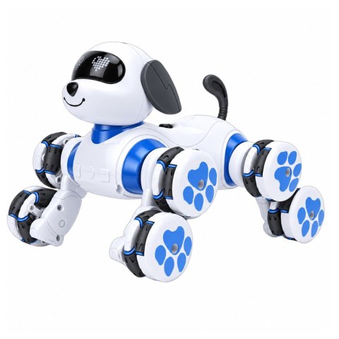LEAN Toys Pies Robot Zdalnie Sterowany RC 8 Kół Drift 360° Akrobacje Niebieski