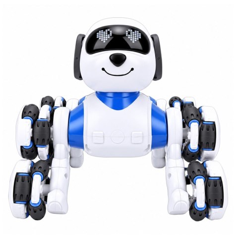 LEAN Toys Pies Robot Zdalnie Sterowany RC 8 Kół Drift 360° Akrobacje Niebieski