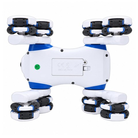 LEAN Toys Pies Robot Zdalnie Sterowany RC 8 Kół Drift 360° Akrobacje Niebieski