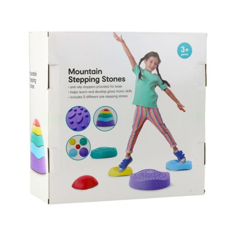 LEAN Toys Ścieżka Sensoryczna Kamienie Równoważne Dla Dzieci Kolorowe 5el
