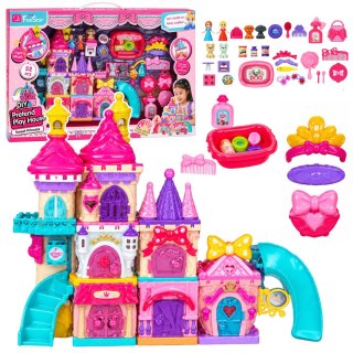 LEAN Toys Zamek Księżniczki Zestaw Do Składania Kolorowy Światła Dźwięki 52 el.