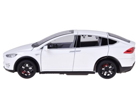JOKOMISIADA Autko Tesla Model X RC 1:22 metalowy samochód na pilota LED dym RC0772