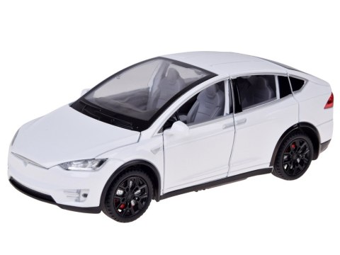 JOKOMISIADA Autko Tesla Model X RC 1:22 metalowy samochód na pilota LED dym RC0772