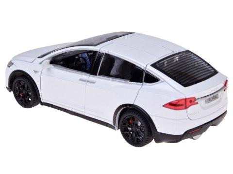 JOKOMISIADA Autko Tesla Model X RC 1:22 metalowy samochód na pilota LED dym RC0772