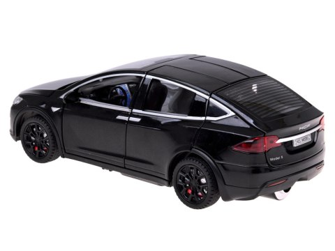 JOKOMISIADA Autko Tesla Model X RC 1:22 metalowy samochód na pilota LED dym RC0772