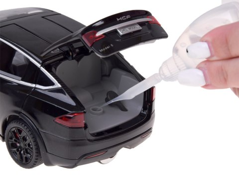 JOKOMISIADA Autko Tesla Model X RC 1:22 metalowy samochód na pilota LED dym RC0772
