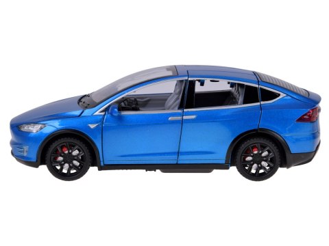 JOKOMISIADA Autko Tesla Model X RC 1:22 metalowy samochód na pilota LED dym RC0772