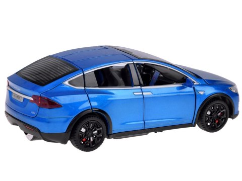 JOKOMISIADA Autko Tesla Model X RC 1:22 metalowy samochód na pilota LED dym RC0772