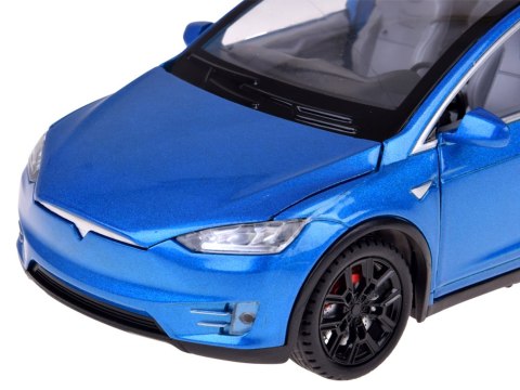 JOKOMISIADA Autko Tesla Model X RC 1:22 metalowy samochód na pilota LED dym RC0772