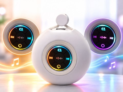 JOKOMISIADA Głośnik Bluetooth bezprzewodowy, wiszący, przenośny, podświetlany IN0195
