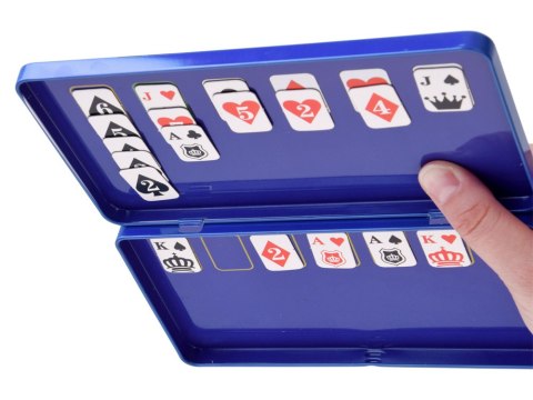 JOKOMISIADA Gra magnetyczna PASJANS - karty na magnes KIESZONKOWA wersja dla 1os GR0837