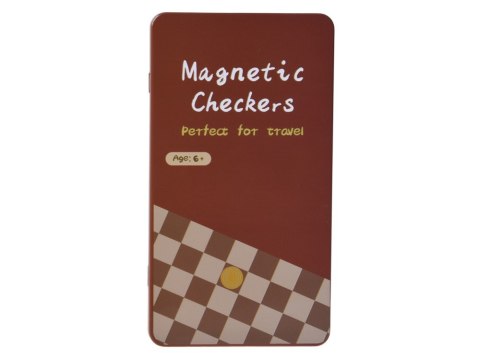 JOKOMISIADA Gra magnetyczna WARCABY - na magnes KIESZONKOWA - dla 2os.GR0838